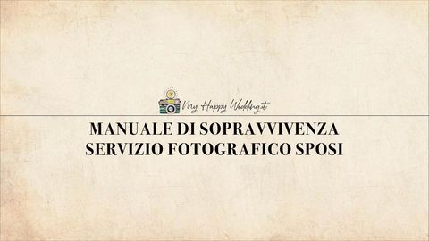 Copertina del manuale di sopravvivenza per gli sposi di My Happy Wedding