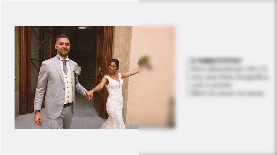 Pagina del manuale sposi: l'obiettivo del servizio fotografico