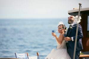 barca sorriso mare matrimonio